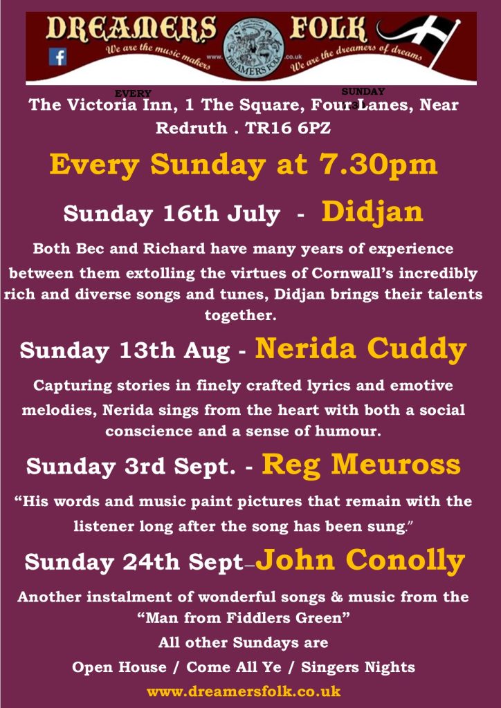 Dreamers Summer 23 Programme Dreamers Folk